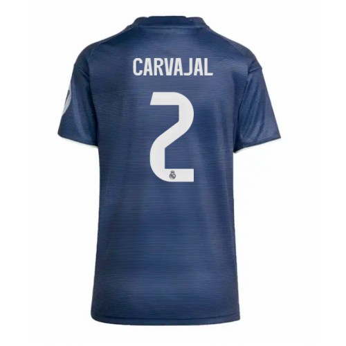 Real Madrid Daniel Carvajal #2 Replica Away Stadium Shirt for Women 2025-26 Short Sleeve